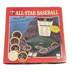 Vintage The Original All-Star Baseball Board Game By Cadaco 1989 Complete